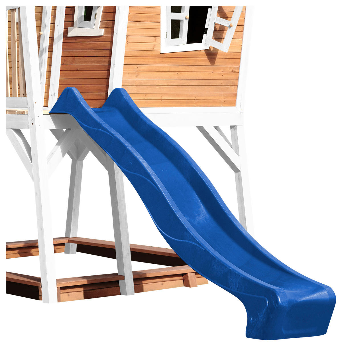 SPIELTURM 432/288/193 cm  - Blau/Braun, KONVENTIONELL, Holz (432/288/193cm) - Ambia Garden