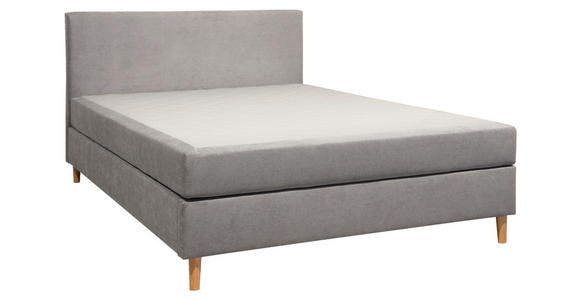 BOXBETT 140/200 cm in Hellgrau - Hellgrau, KONVENTIONELL, Holz/Textil (140/200cm) - Carryhome
