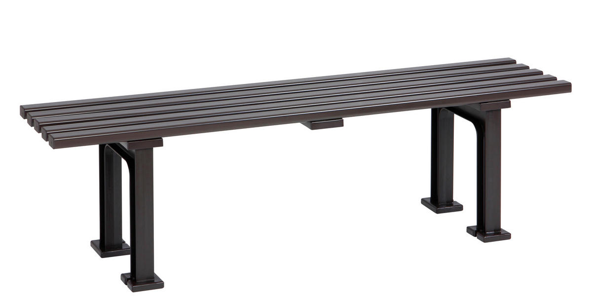 GARTENBANK 150/42/37 cm   - Braun, Basics, Kunststoff (150/42/37cm) - Modante