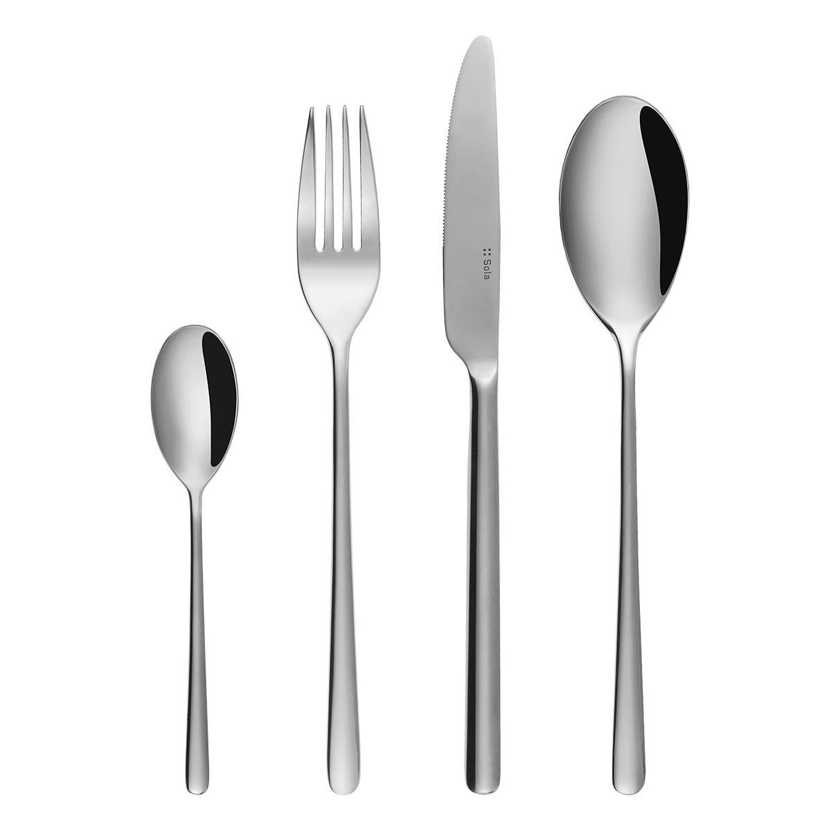 BESTECKSET 42-teilig  Lexington  - Basics, Metall (44/33/5cm) - Sola