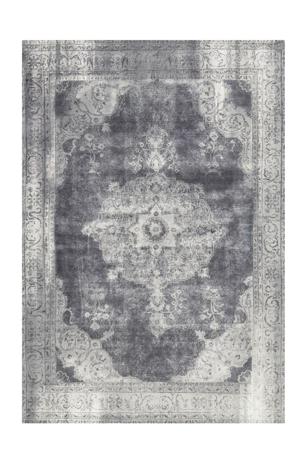 Flachwebeteppich Vintage 8400 Grau, 200x290 Cm