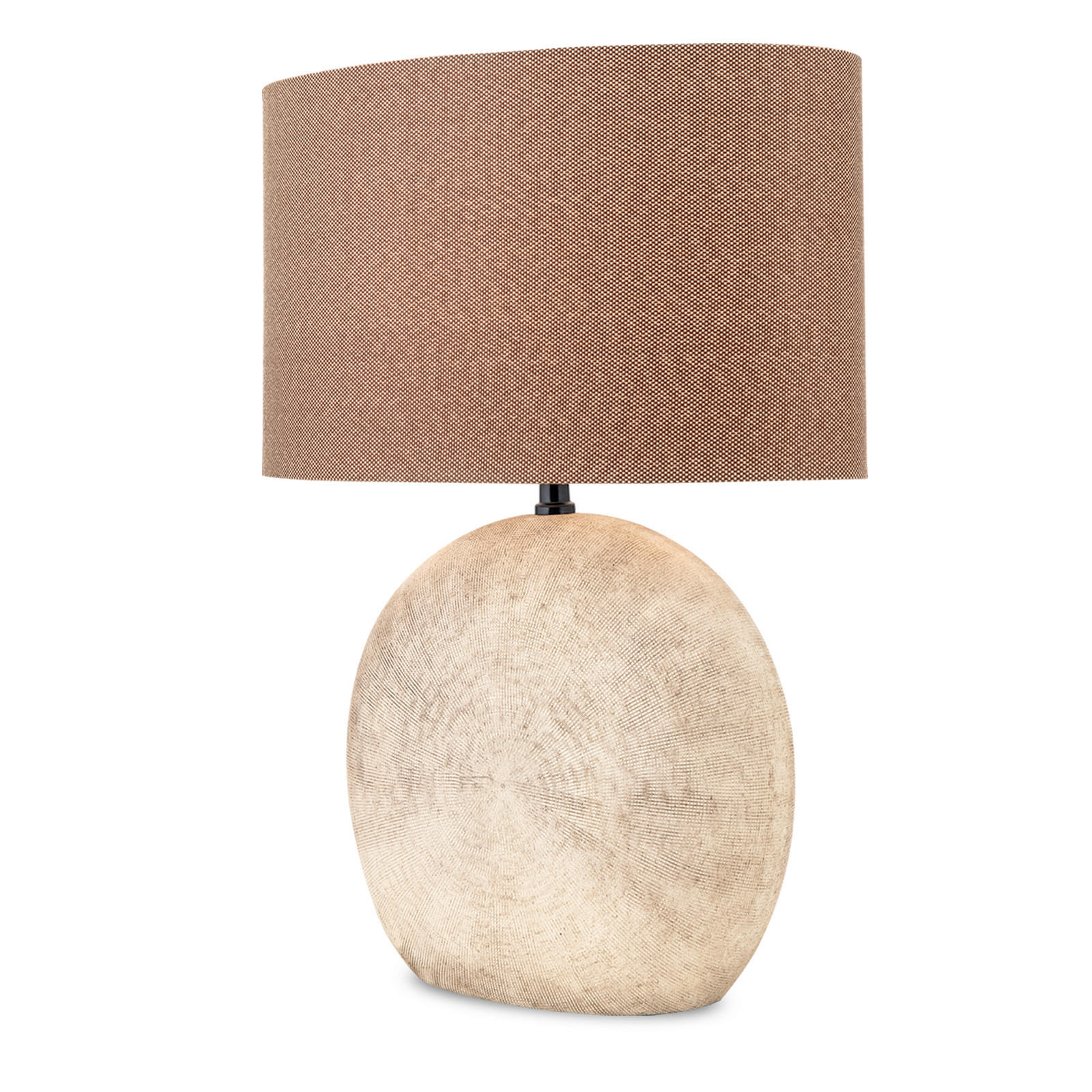 TISCHLEUCHTE Ethno 37,5/20/52 cm   - Hellbraun, Trend, Keramik/Textil (37,5/20/52cm)