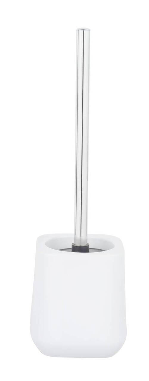 WC-BÜRSTENGARNITUR in Kunststoff  Kunststoff   - Chromfarben/Weiss, Konventionell, Keramik/Kunststoff (11/38,5/11cm) - Schöner Wohnen
