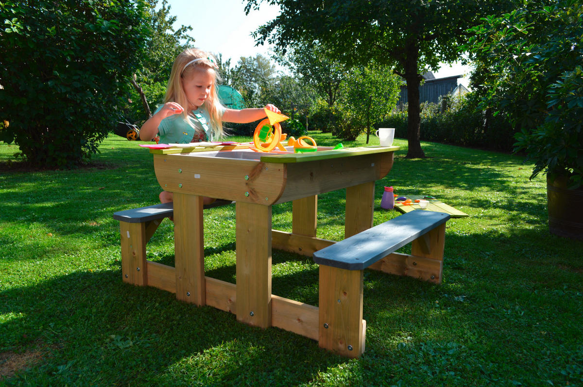 WASSERSPIELTISCH Esel  - Kieferfarben, KONVENTIONELL, Holz (100/53/80cm)