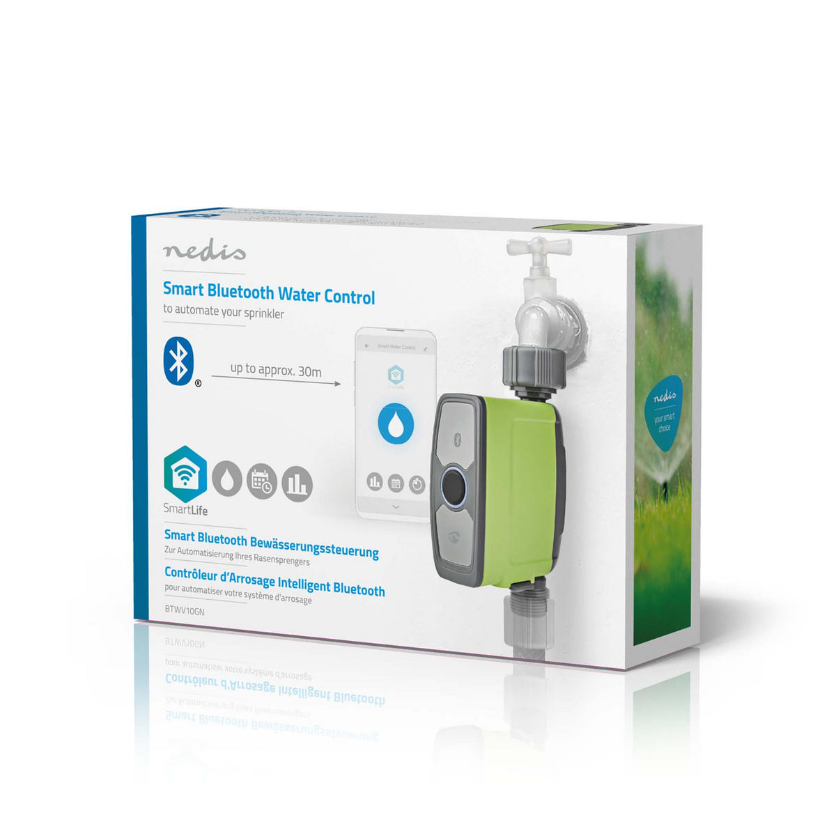 BEWÄSSERUNGSSYSTEM  - Grau/Grün, Basics, Kunststoff/Metall (4,2/15,6/10,2cm) - Nedis SmartLife