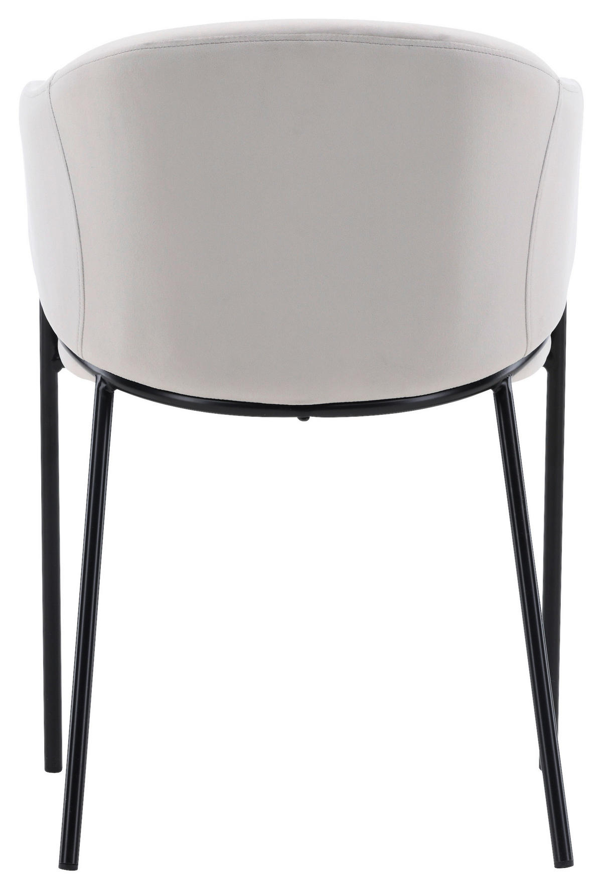 STOLSET 2 styck stål sammet  - ljusgrå/svart, Design, metall/textil (54/80/62cm) - Livetastic