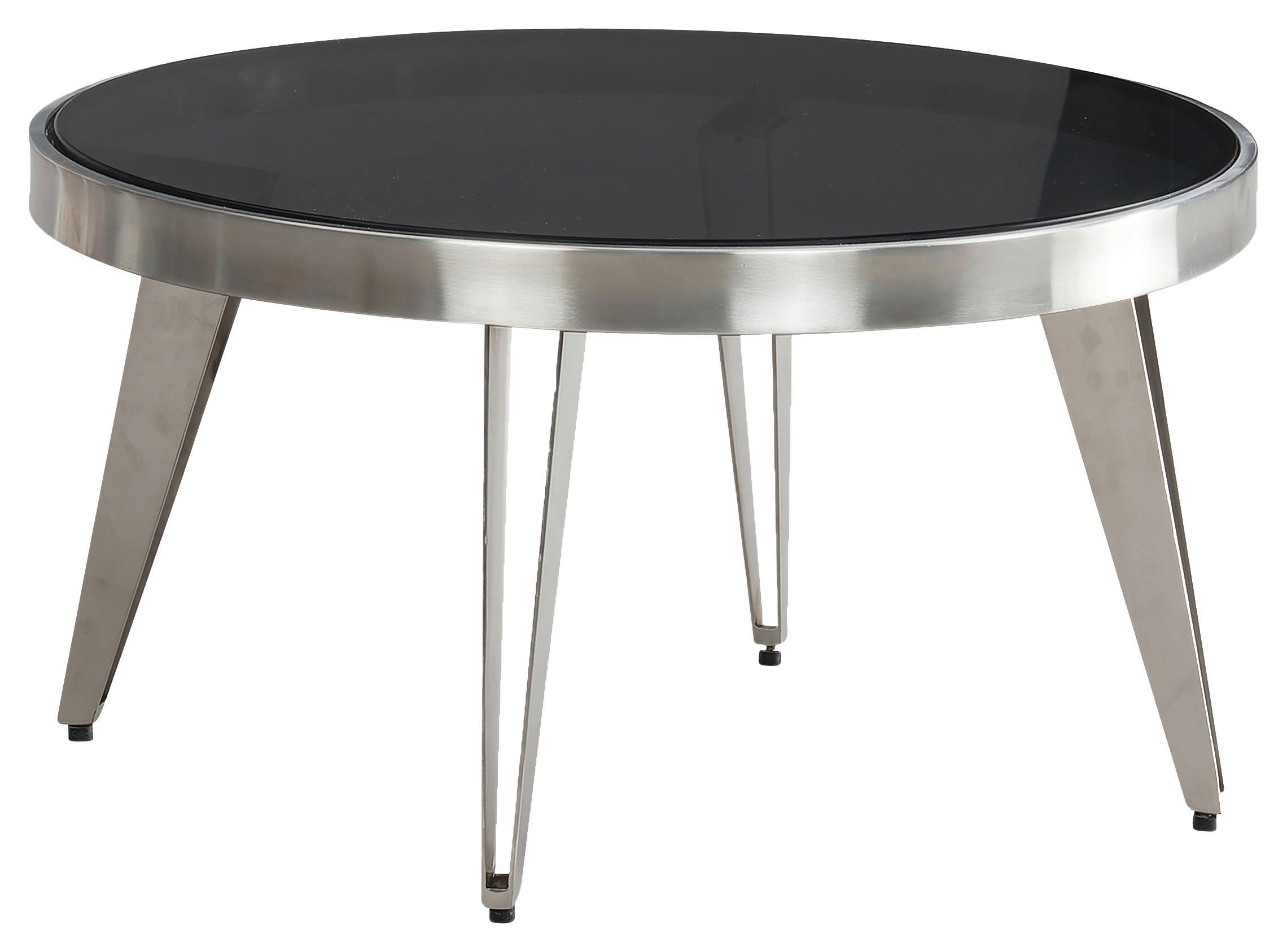 SOFFBORD i glas 60/60/33 cm  - silver, Design, metall/glas (60/60/33cm) - MID.YOU