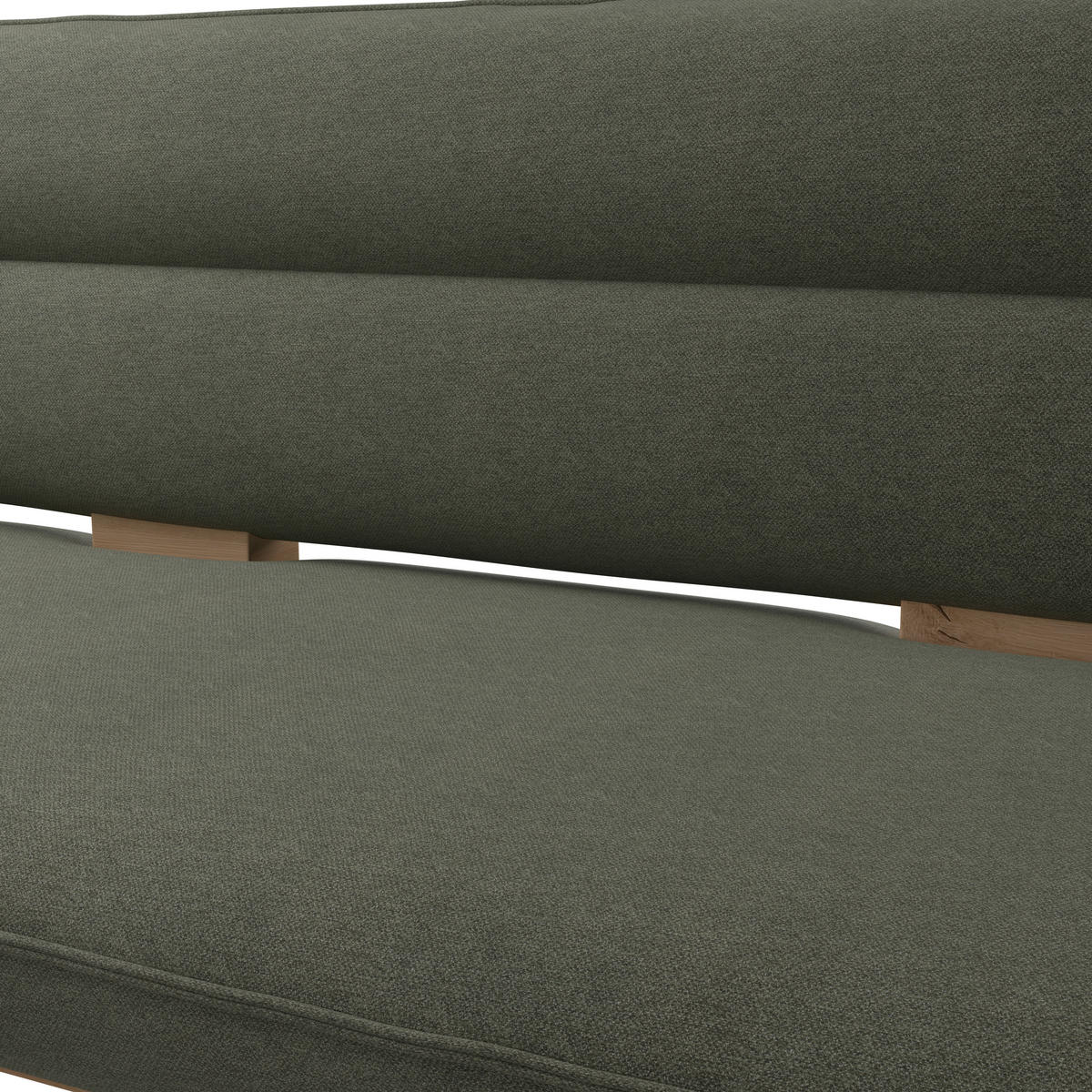 ECKBANK 170/212 cm Webstoff Grün Eiche Sperrholz   - Eichefarben/Grün, KONVENTIONELL, Holz/Textil (170/212cm) - Livetastic