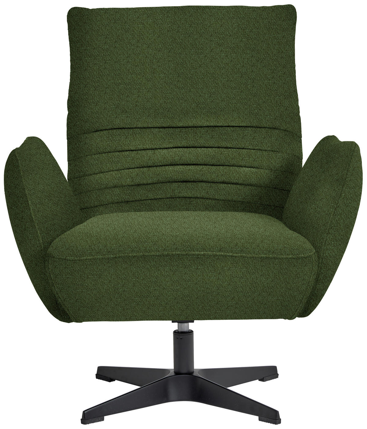 SESSEL in Chenille Grün  - Schwarz/Grün, Design, Textil/Metall (60/94/86cm) - Dieter Knoll