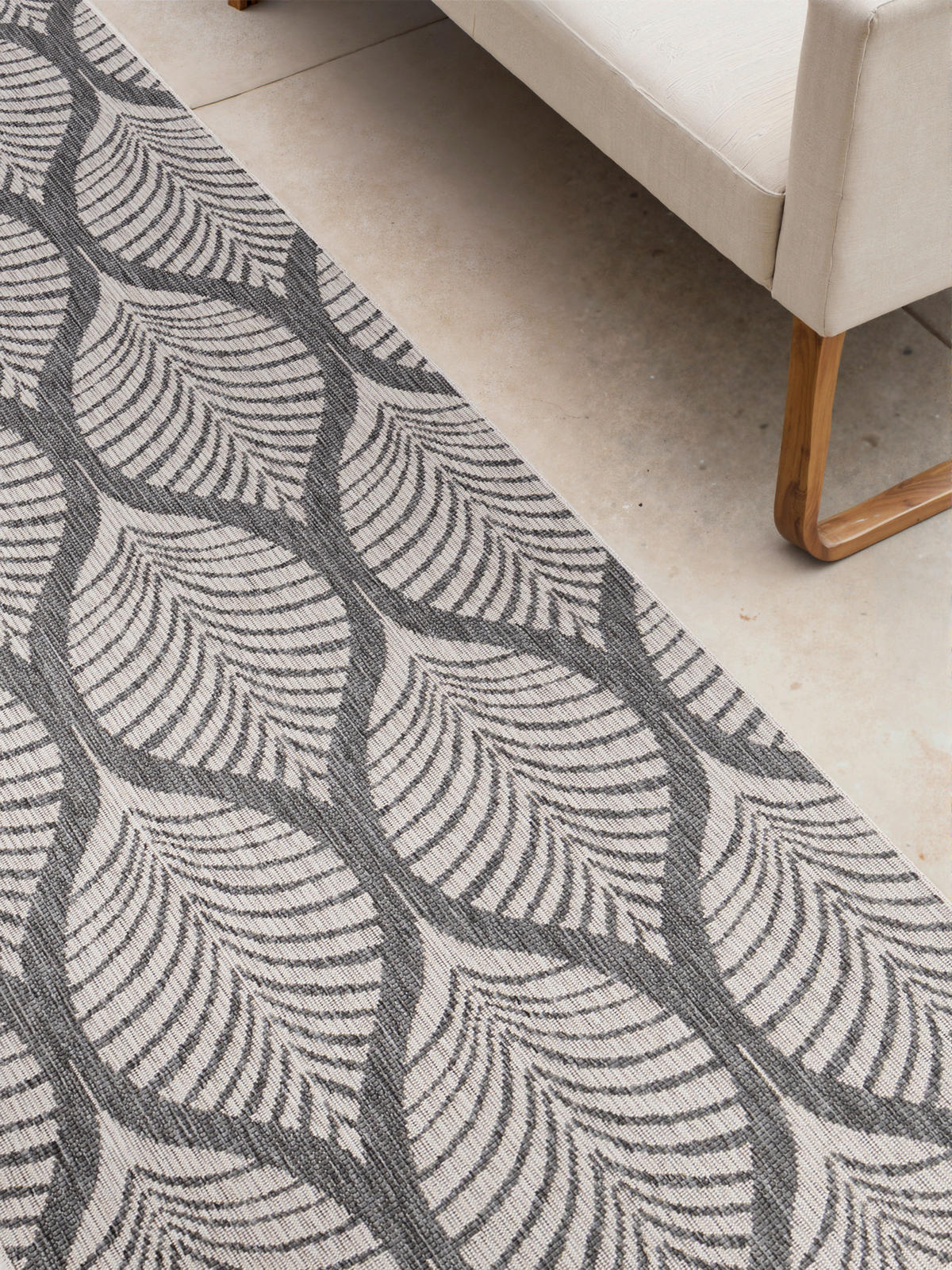 LÄUFER 80/250 cm Duet  - Weiß/Grau, Design, Kunststoff (80/250cm) - Hanse Home