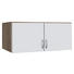 AUFSATZSCHRANK 91/39/54 cm Weiß, Eichefarben - Eichefarben/Silberfarben, Design, Holzwerkstoff/Kunststoff (91/39/54cm) - Carryhome AUFSATZSCHRANK 91/39/54 cm Weiß, Eichefarben - Eichefarben/Silberfarben, Design, Holzwerkstoff/Kunststoff (91/39/54cm) - Carryhome