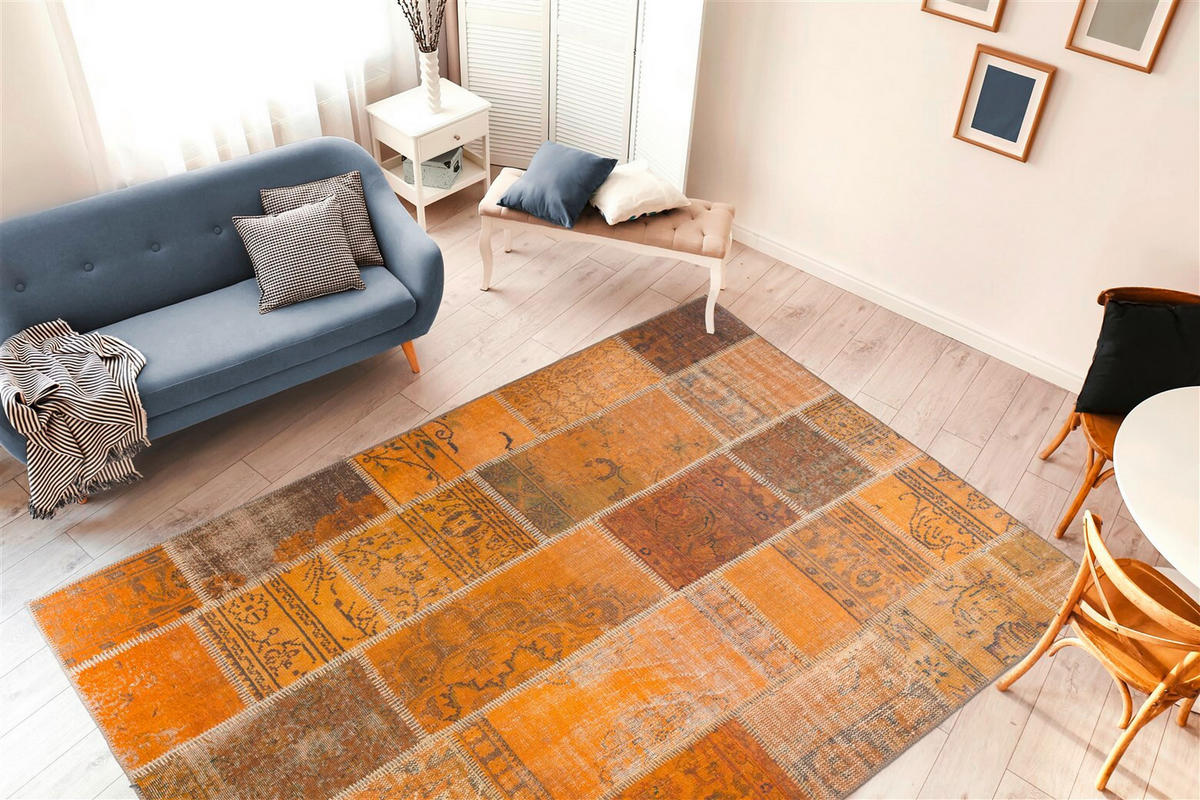FLACHWEBETEPPICH 75/150 cm Faye 525 Gold Goldfarben  - Goldfarben, Basics, Textil (75/150cm) - Novel