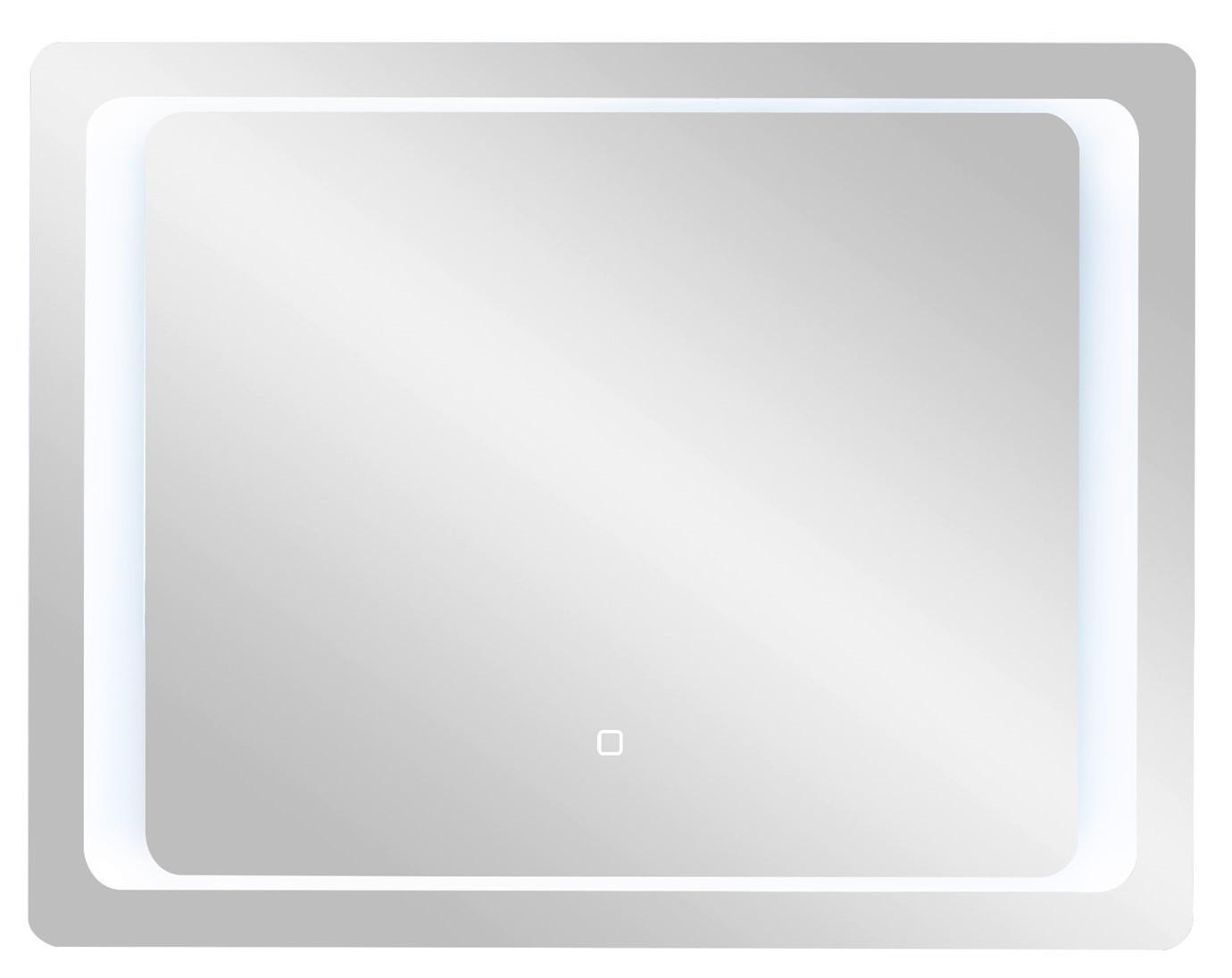 BADEZIMMERSPIEGEL 90/70/3 cm  - Design, Glas/Metall (90/70/3cm) - Xora