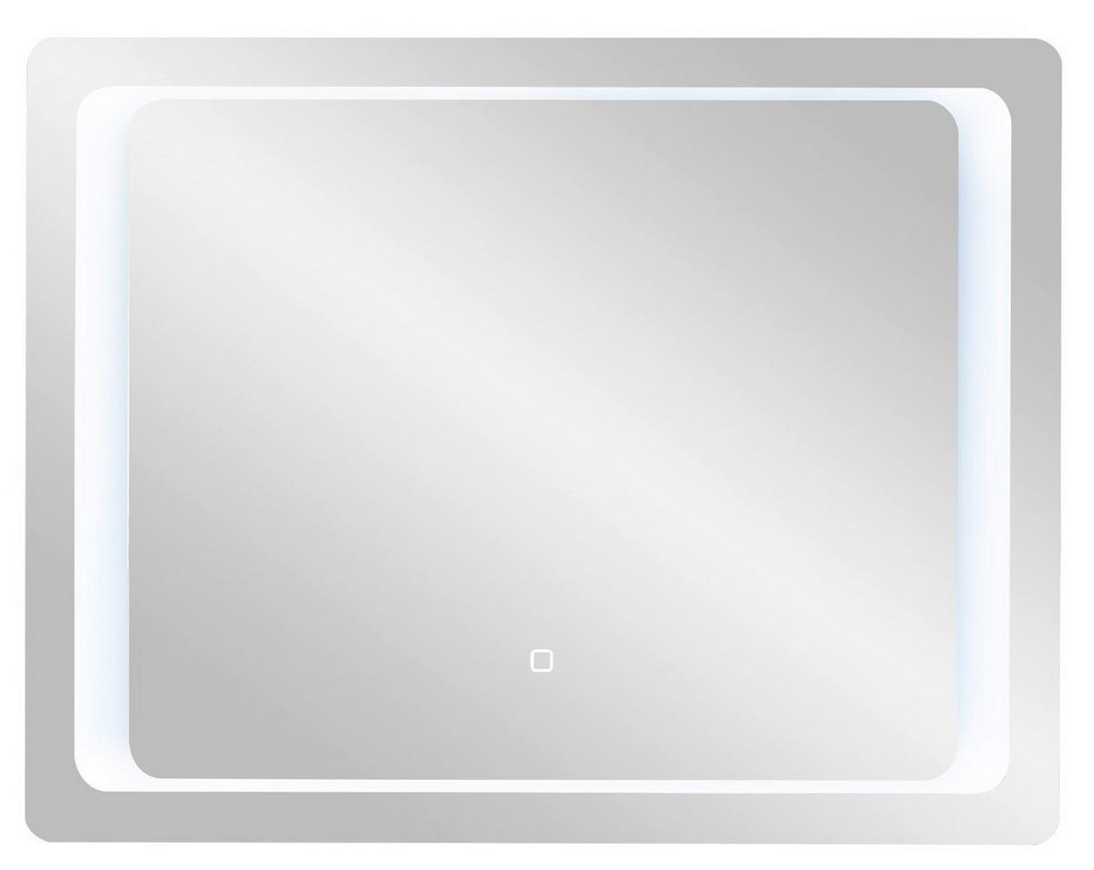BADEZIMMERSPIEGEL 90/70/3 cm  - Design, Glas/Metall (90/70/3cm) - Xora