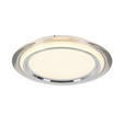 LED-DECKENLEUCHTE 45/6 cm   - Chromfarben/Transparent, Design, Kunststoff/Metall (45/6cm) - Novel
