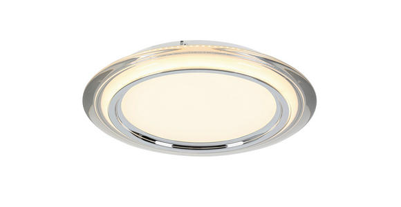 LED-DECKENLEUCHTE 45/6 cm - Chromfarben/Transparent, Design, Kunststoff/Metall (45/6cm) - Novel