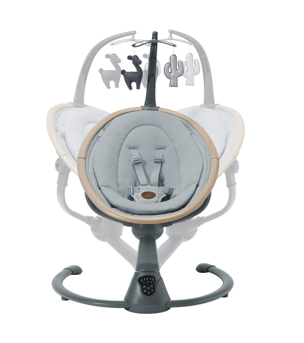 LJULJAČKA ZA BEBE  Cassia  - siva/crna, Basics, tekstil/metal (65/87,5/74cm) - Maxi-Cosi