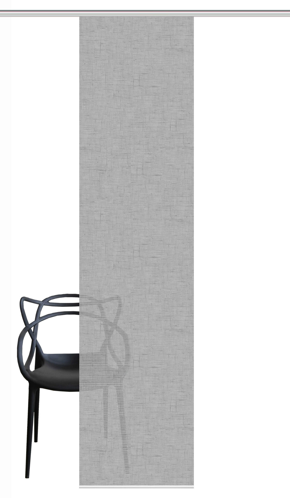 FLÄCHENVORHANG   halbtransparent   60/260 cm  - Grau, Basics, Textil (60/260cm)