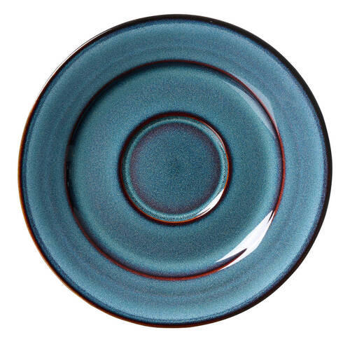 PODŠÁLEK NA ESPRESSO kamenina keramika  - modrá/černá, Trend, keramika (13/13/2cm) - Ritzenhoff Breker