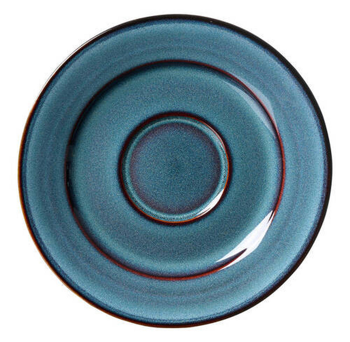 TANIERIK POD ŠÁLKU NA ESPRESS kamenina keramika  - hnedá/modrá, Trend, keramika (13/13/2cm) - Ritzenhoff Breker