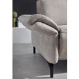 2-SITZER-SOFA Lederlook Hellgrau  - Hellgrau/Schwarz, KONVENTIONELL, Textil/Metall (194/103/92cm) - Dieter Knoll