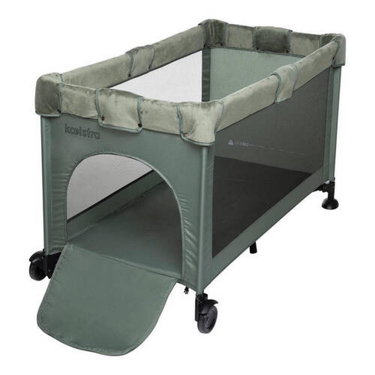 PRIJENOSNI KREVETIĆ   126/65/75 cm     - zelena/tamno zelena, Basics, metal/tekstil (126/65/75cm)