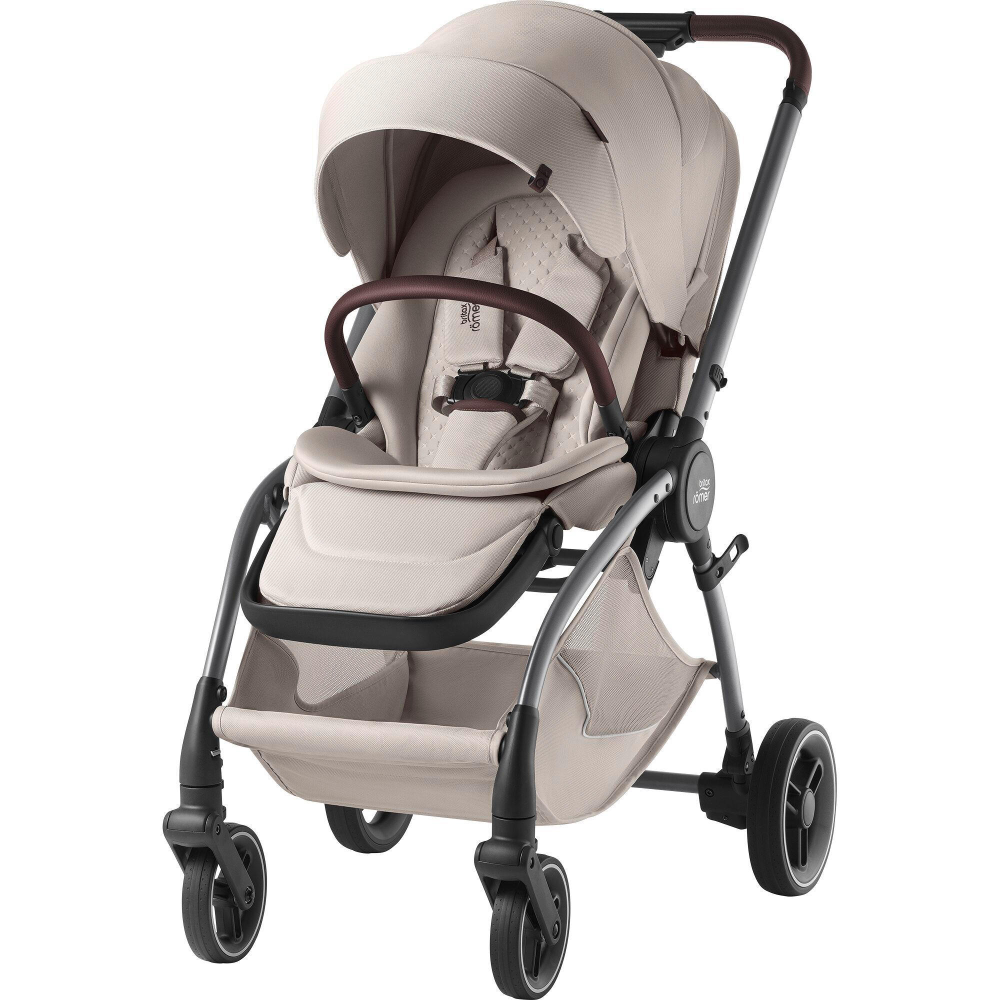 KINDERWAGEN  Rio  Soft Taupe  - Creme/Grau, Basics, Textil/Metall (55/120/93cm) - Britax Römer