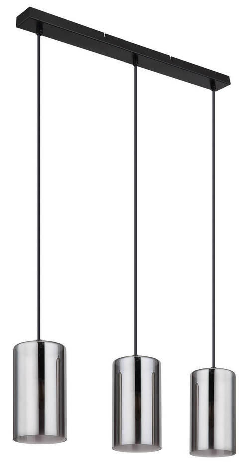 HÄNGLAMPA 63/11/120 cm  - svart, Basics, metall/glas (63/11/120cm) - Globo