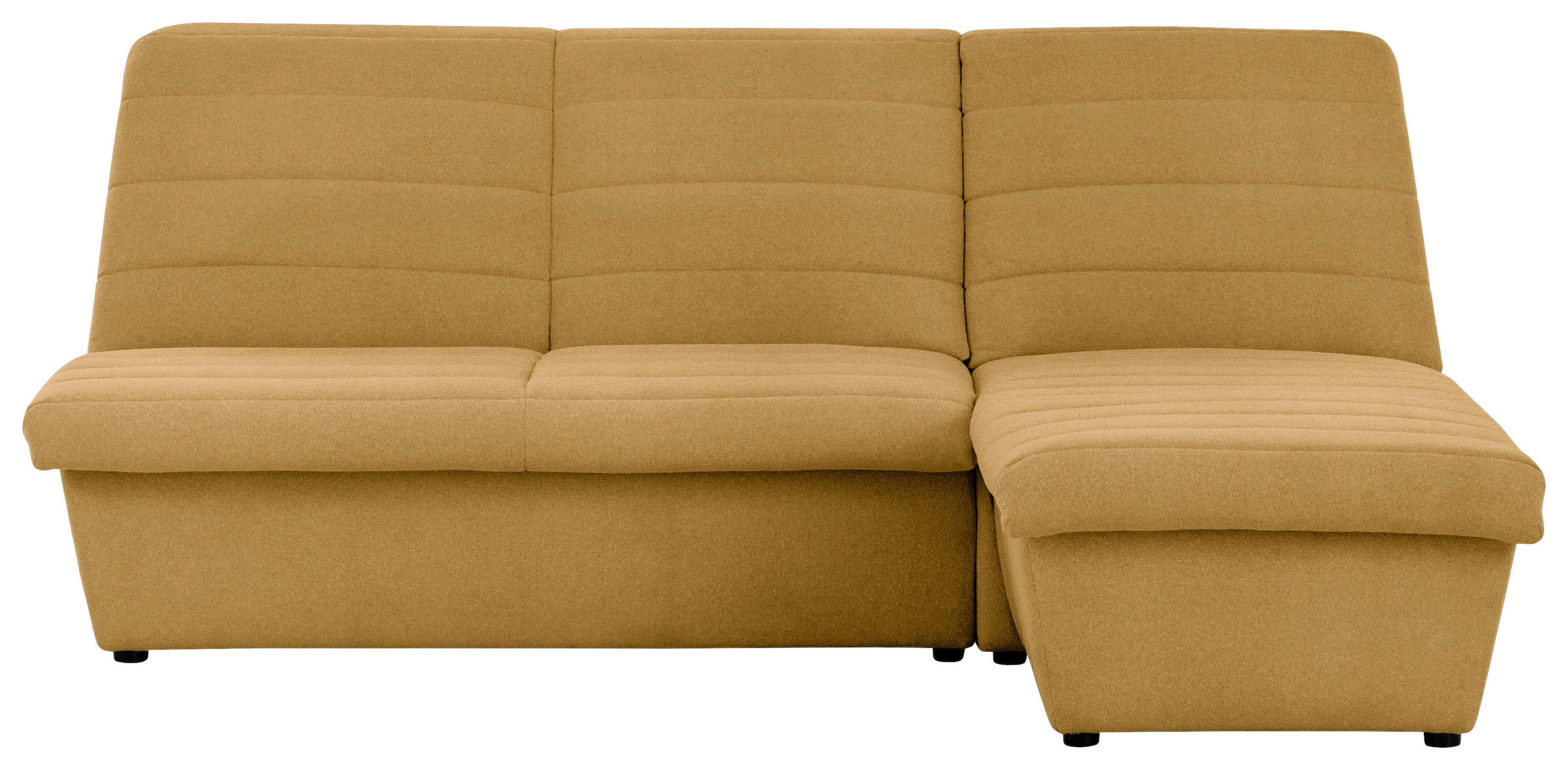ECKSOFA Looks VIII Senfgelb Webstoff - Senfgelb/Schwarz, Design, Kunststoff/Textil (214/168cm) - LOOKS by W.Joop