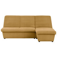ECKSOFA Looks VIII Senfgelb Webstoff  - Senfgelb/Schwarz, Design, Kunststoff/Textil (214/168cm) - LOOKS by W.Joop