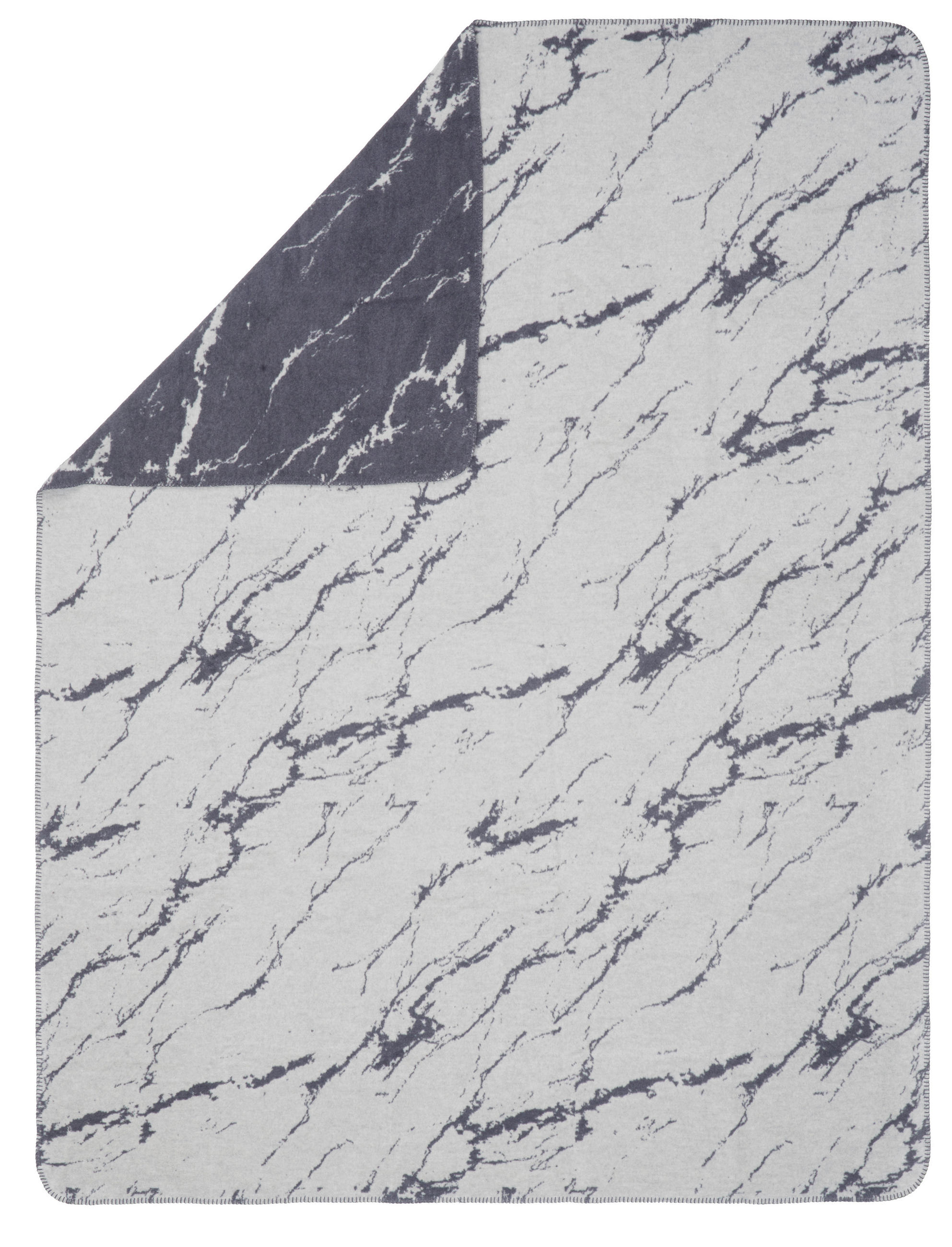 PLÉD 220/240 cm  - ezüst/antracit, Basics, textil (220/240cm) - Novel