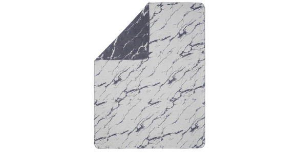 WOHNDECKE LISA 150/200 cm - Anthrazit/Silberfarben, Basics, Textil (150/200cm) - Novel