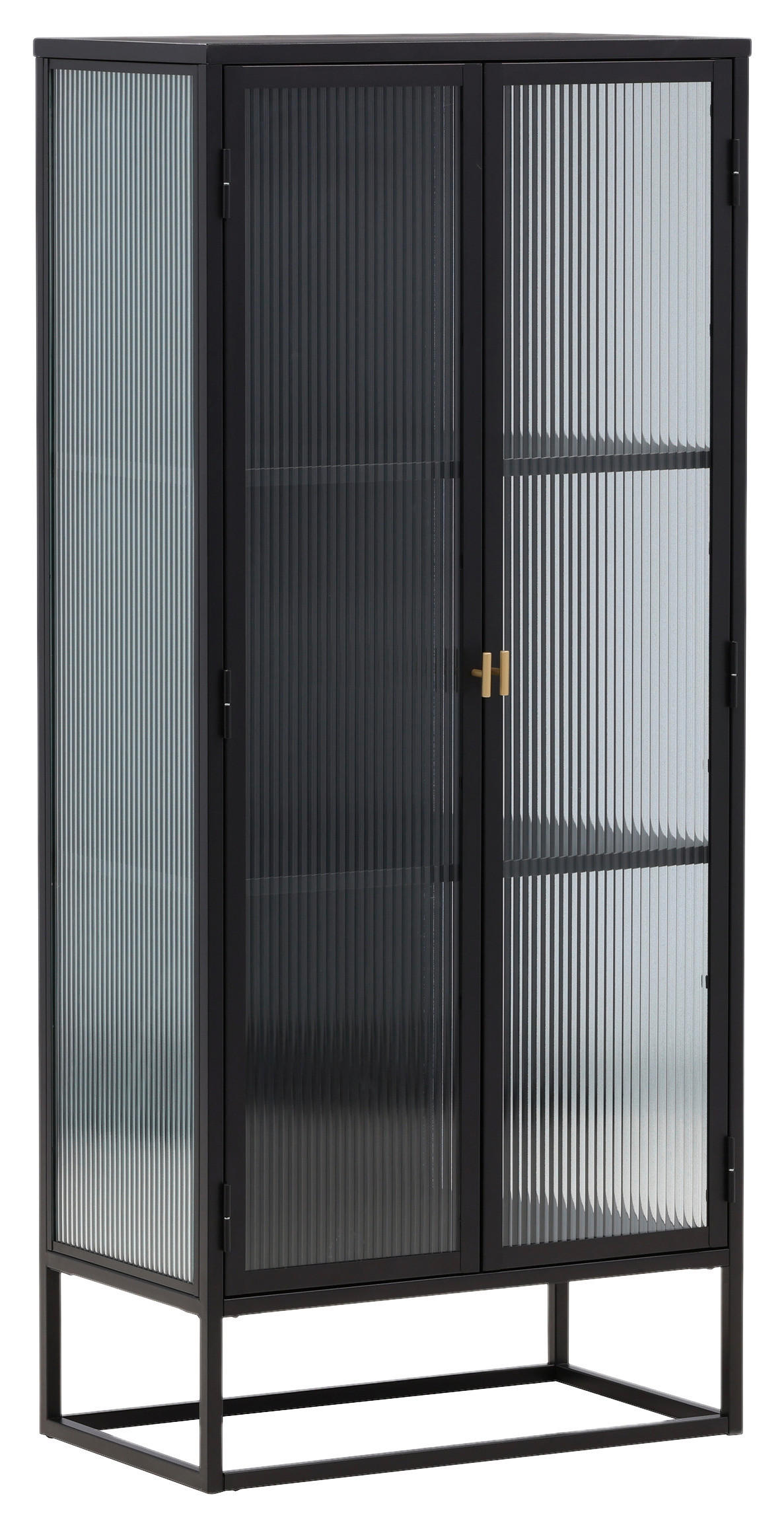 HIGHBOARD  in 70/160/40 cm  - Schwarz, Design, Glas/Metall (70/160/40cm) - Livetastic