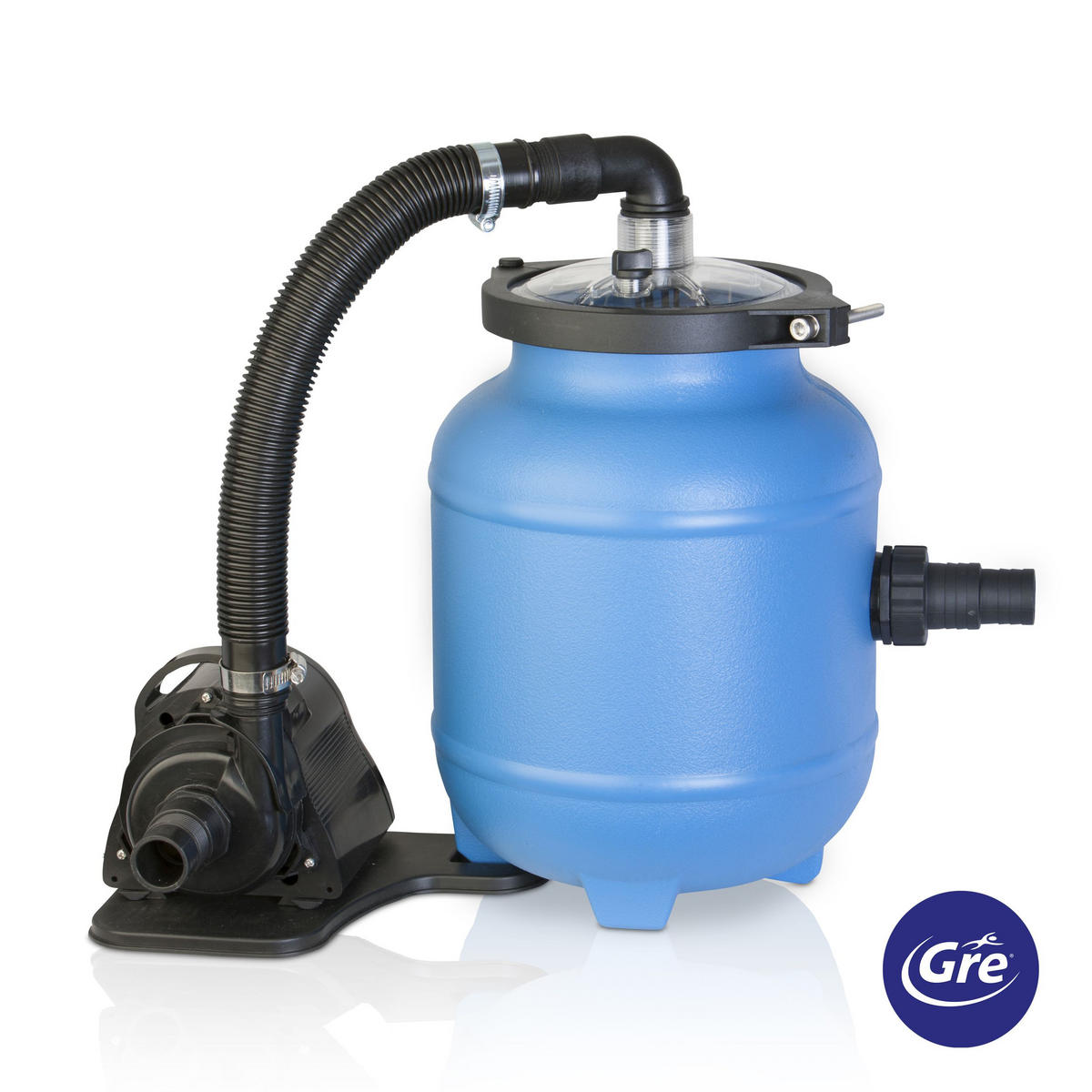 POOL-SET KIT460WQGRE 460/120 cm  - Kieferfarben, KONVENTIONELL, Metall (460/120cm) - Gre