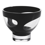 SALATSCHÜSSEL 14 cm - Klar/Schwarz, Basics, Kunststoff (14cm) - Homeware