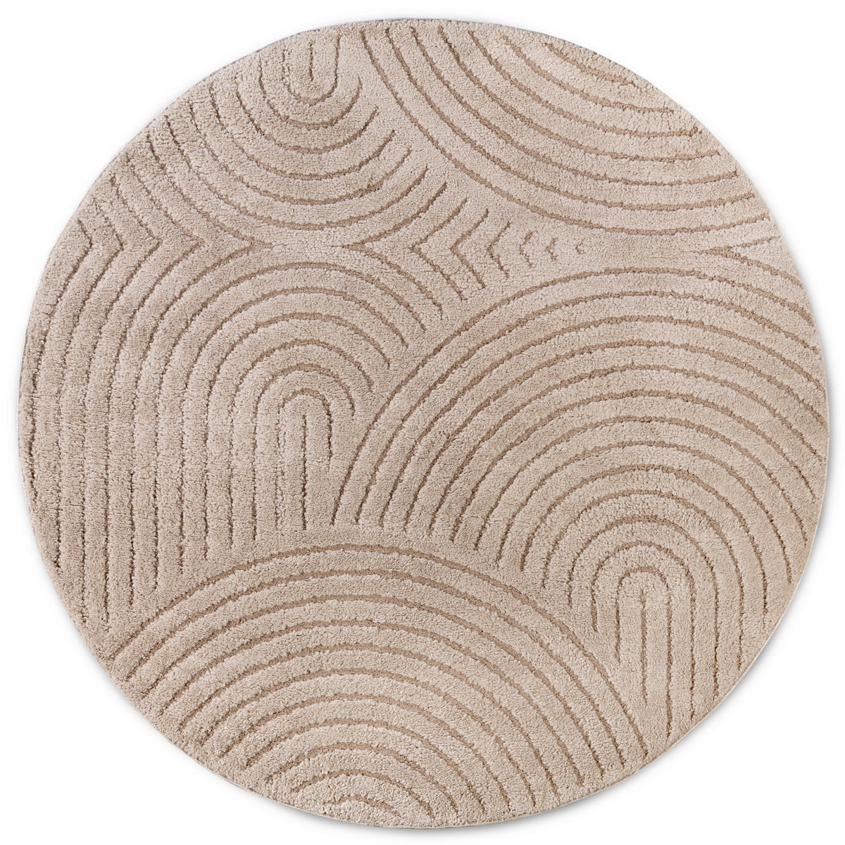 HOCHFLORTEPPICH 200 cm New York Taupe  - Taupe, Basics, Kunststoff/Textil (200cm) - Elle Decoration