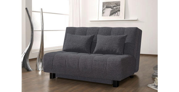 SCHLAFSOFA in Grau  - Schwarz/Grau, Design, Textil/Metall (145/92/102cm) - Novel