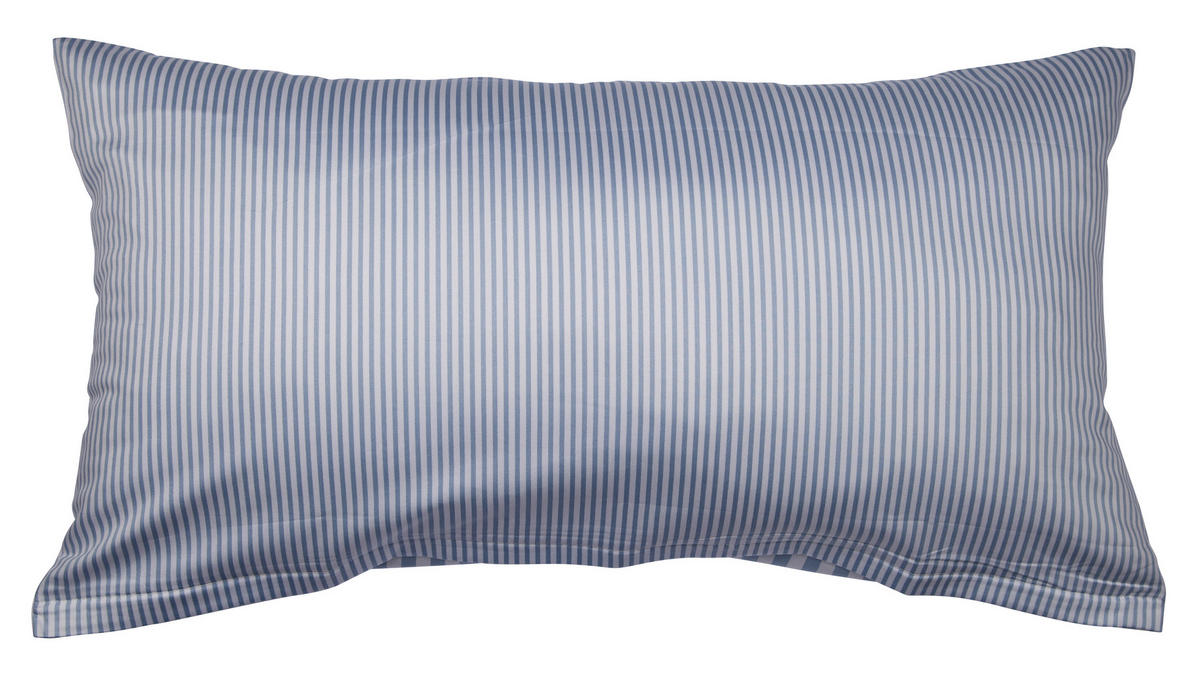 KISSENHÜLLE Giorgio 40/80 cm  - Blau/Weiß, KONVENTIONELL, Textil (40/80cm) - Janine