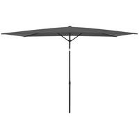 SONNENSCHIRM 300x200 cm Anthrazit  - Anthrazit, Design, Textil/Metall (300/200cm) - Dieter Knoll