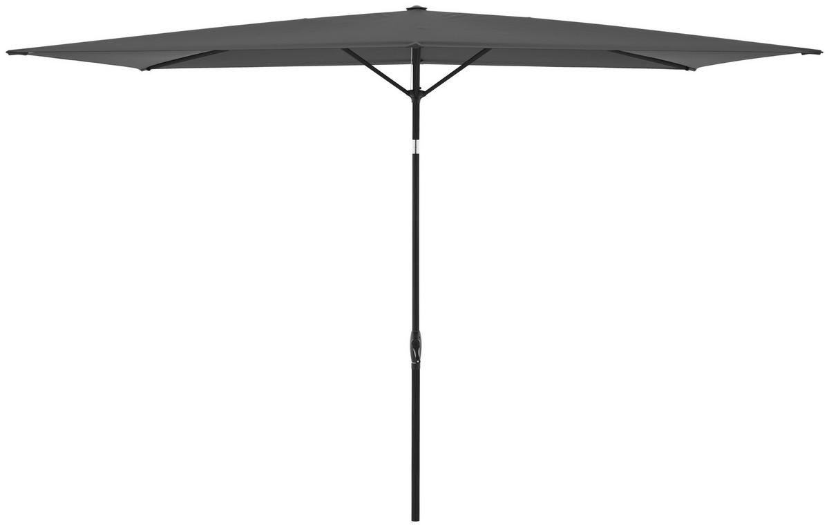 SONNENSCHIRM 300x200 cm Anthrazit  - Anthrazit, Design, Textil/Metall (300/200cm) - Dieter Knoll