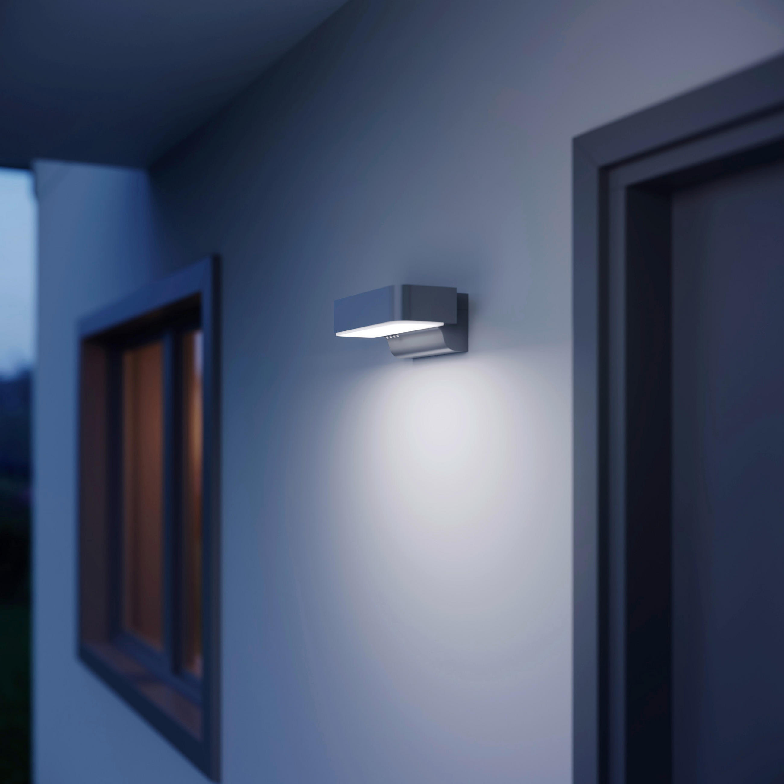 LED Außenleuchte L 800 SC 23/14,5/8,8 cm   - Anthrazit, Basics, Kunststoff/Metall (23/14,5/8,8cm) - Steinel