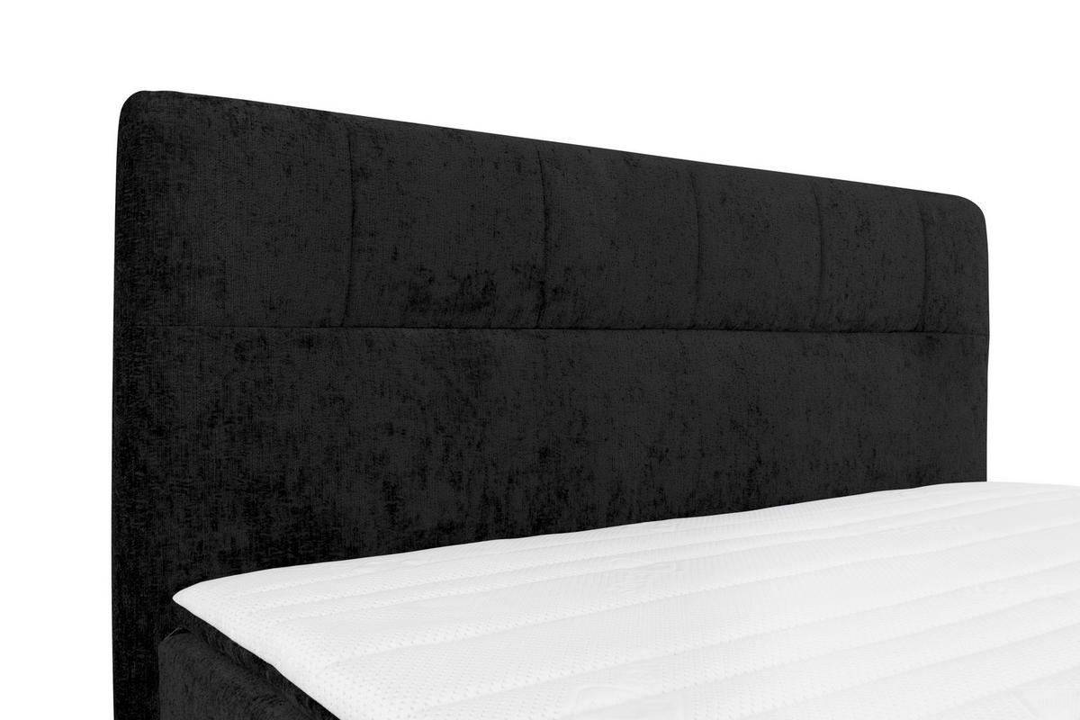 BOXSPRINGBETT 160/200 cm  in Schwarz  - Schwarz, Design, Textil/Metall (160/200cm) - Esposa