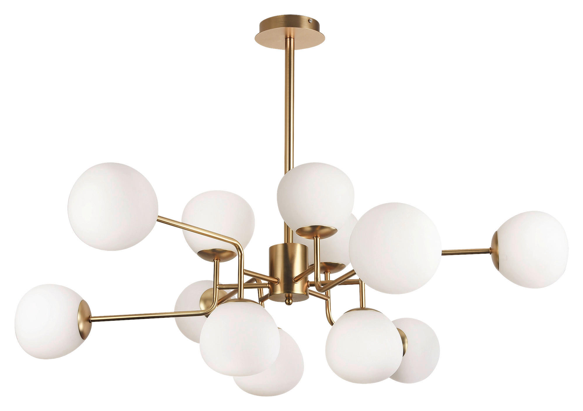 KRONLEUCHTER  110/42,7/50 cm   - Messingfarben, Trend, Glas/Metall (110/42,7/50cm) - MAYTONI