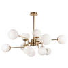 KRONLEUCHTER 110/42,7/50 cm   - Messingfarben, Trend, Glas/Metall (110/42,7/50cm) - MAYTONI
