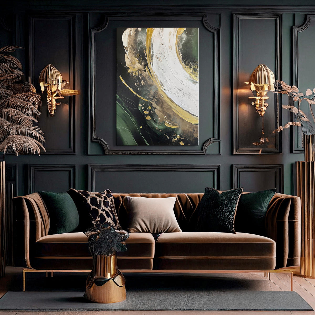 LEINWANDBILD Abstraktes 70/100 cm  - Multicolor, Basics, Holz/Textil (70/100cm)