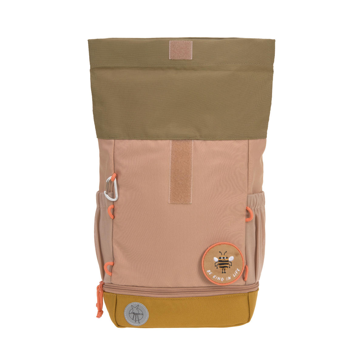 KINDERRUCKSACK Rolltop  - Hellbraun, Basics, Textil (23/11/32,5cm) - Lässig