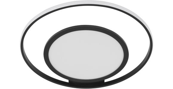 LED-DECKENLEUCHTE 55/54/10 cm - Schwarz/Weiß, Trend, Kunststoff/Metall (55/54/10cm) - Novel