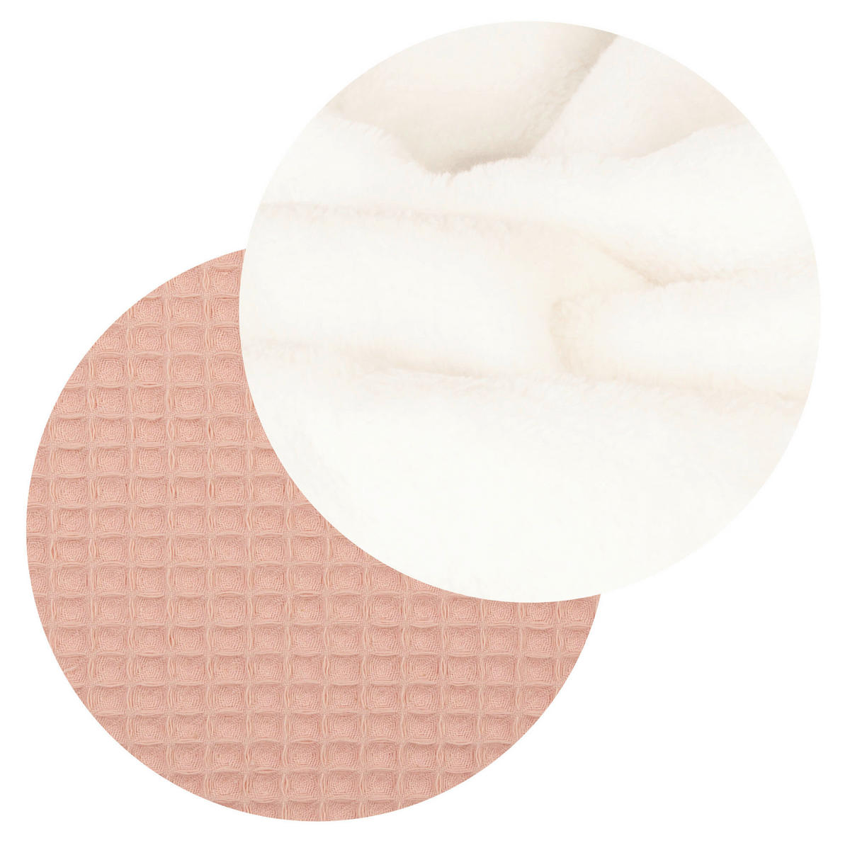 KUSCHELDECKE babybay Kuscheldecke 75x100 cm Waffelpiqué  - Hellrosa, Basics, Textil (100/75/1cm) - Babybay