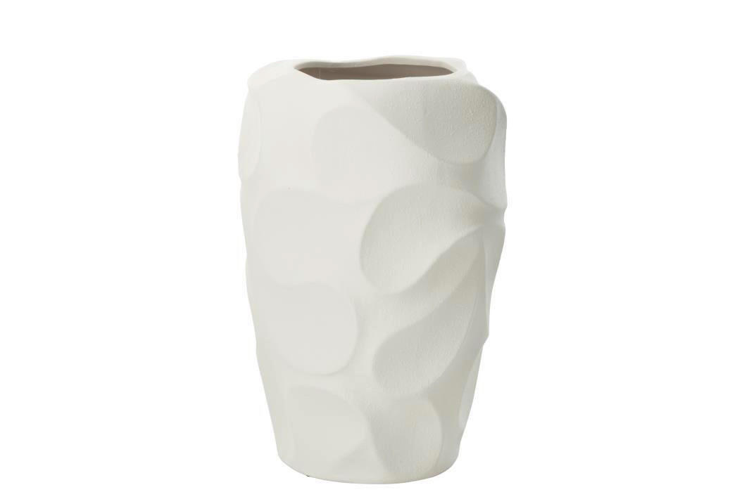 DEKOVASE  - Weiss, Basics, Keramik (27,5/27,5/43cm) - Ambia Home