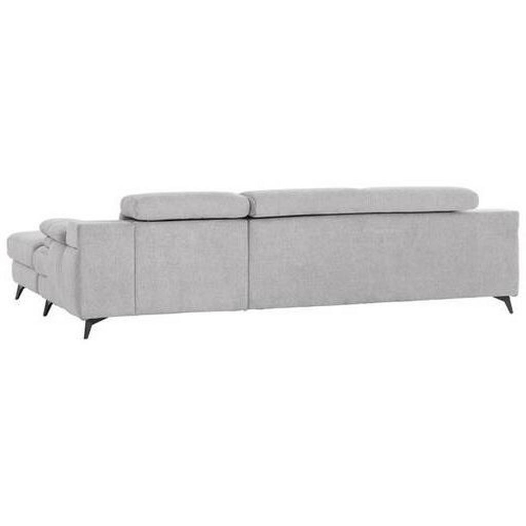 Thumbnail - Livetastic Ecksofa, Silber, Textil, 3-Sitzer, Ottomane rechts, L-Form, 291x80-98x178 cm, Made in EU, seitenverkehrt erhä...